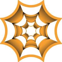 Abstract orange web design element for websites vector