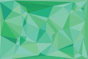 Abstract green geometric polygon background design vector