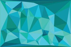 Abstract teal and turquoise polygon background design vector