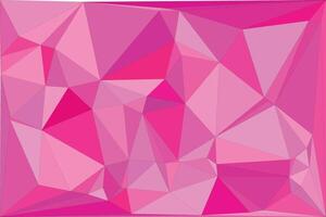 Abstract pink geometric triangular pattern background design vector