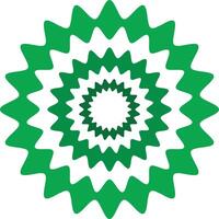 Green and white abstract mandala design for print vector