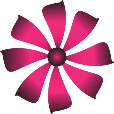 Abstract pink flower graphic design for print