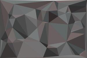 Abstract grey brown low poly geometric background design vector