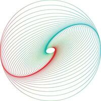 Abstract swirling lines gradient background design vector