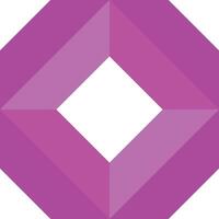 Pink gradient octagonal shape abstract banner design vector