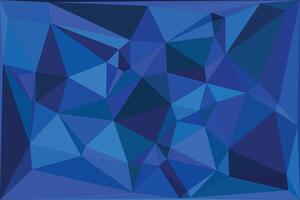 Abstract blue geometric polygon background design for print and web vector