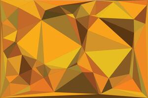 Abstract gold and brown geometric triangular pattern design vector