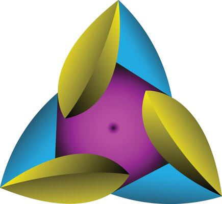Vibrant Abstract Geometric Shape Design