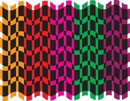 a colorful pattern with wavy lines vector