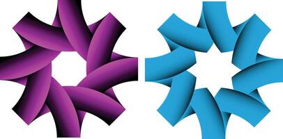 Abstract geometric shapes design elements for print and web vector