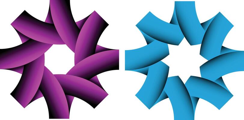 Abstract geometric shapes design elements for print and web