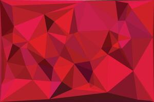 Abstract red polygon geometric background design for presentations vector
