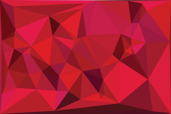 Abstract red polygon geometric background design for presentations