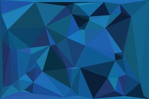 Abstract blue and teal geometric polygon background design vector