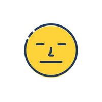 Bored Emoji or emoticon expression vector