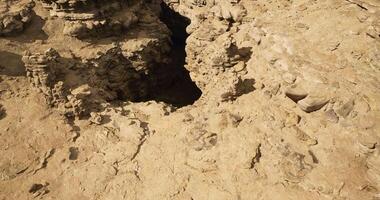 CGI Canyon view with rugged rocks under bright sunlight video