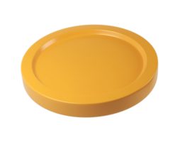 3d render icon Gold coin rotating transparent background, symbolizing finance and investment concepts while emphasizing wealth and prosperity png
