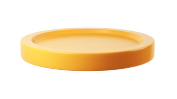 3d render icon Gold coin rotating against a transparent background, symbolizing while and investment concepts finance emphasizing wealth and prosperity png