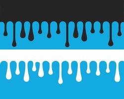 Abstract drip design in blue and black colors for background or decorative elements vector
