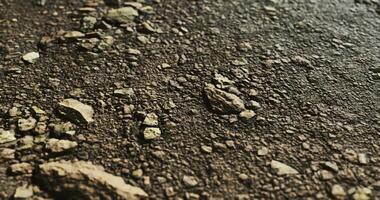 CGI Textured ground surface showcasing stones and gravel on a dirt path video
