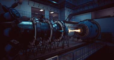 CGI High tech experimental reactor showcasing advanced energy generation techniques video