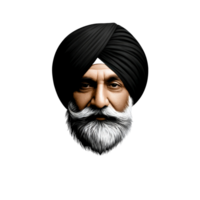 An image of a man with a beard and turban png