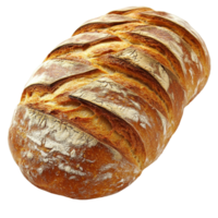 A loaf of bread is shown on a black background png