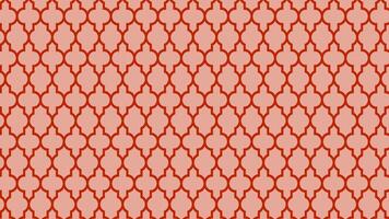 Geometric coral and red pattern vector