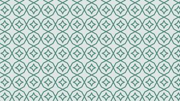 Geometric pattern in teal and white vector