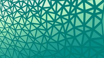 Geometric pattern in green and blue vector
