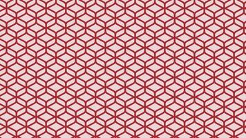 Red geometric pattern design vector