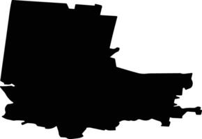 Pyshchugsky District Russia silhouette map vector