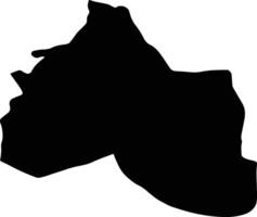 Qasr e Ghand Iran silhouette map vector