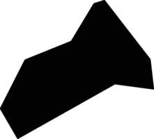 Qingzhoushi China silhouette map vector
