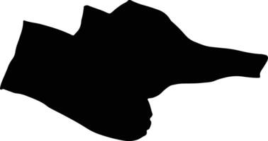 Qir and Karzin Iran silhouette map vector