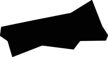 Quan 5 Vietnam silhouette map vector