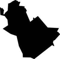 Quardu Boundi Liberia silhouette map vector