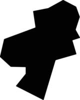 Quatis Brazil silhouette map vector