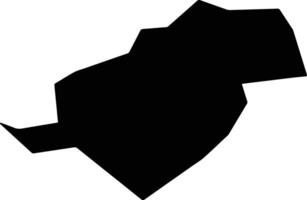 Quebrangulo Brazil silhouette map vector