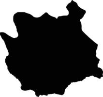 Quirima Angola silhouette map vector