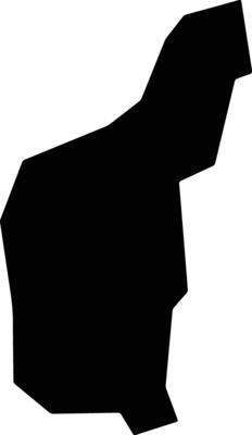 Quixabeira Brazil silhouette map