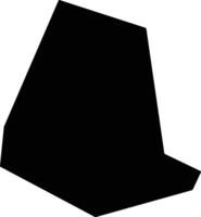 Quzhouxian China silhouette map vector