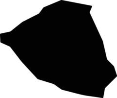 Radi Bhutan silhouette map vector
