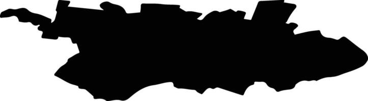 Radishchevsky District Russia silhouette map vector