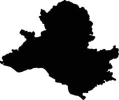 Rae Bareli India silhouette map vector