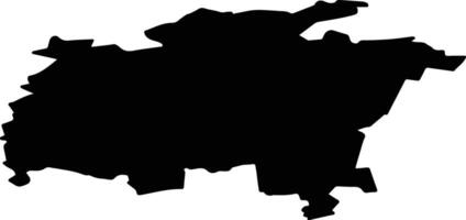 Ragavere vald Estonia silhouette map vector