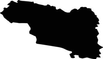 Raikklla vald Estonia silhouette map vector