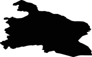 Randaberg nor Norway silhouette map vector