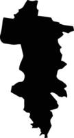 Randwick Australia silhouette map vector