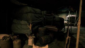 CGI Exploring the old national African bazaar with vintage supplies and materials video